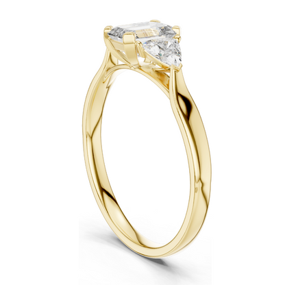 2.0 CT Lab-Grown VVS-VS EF CVD Diamond Ring | Elegant 18KT Gold, 14KT, 10KT & Silver | Available in Rose, Yellow, White Gold & Moissanite Options