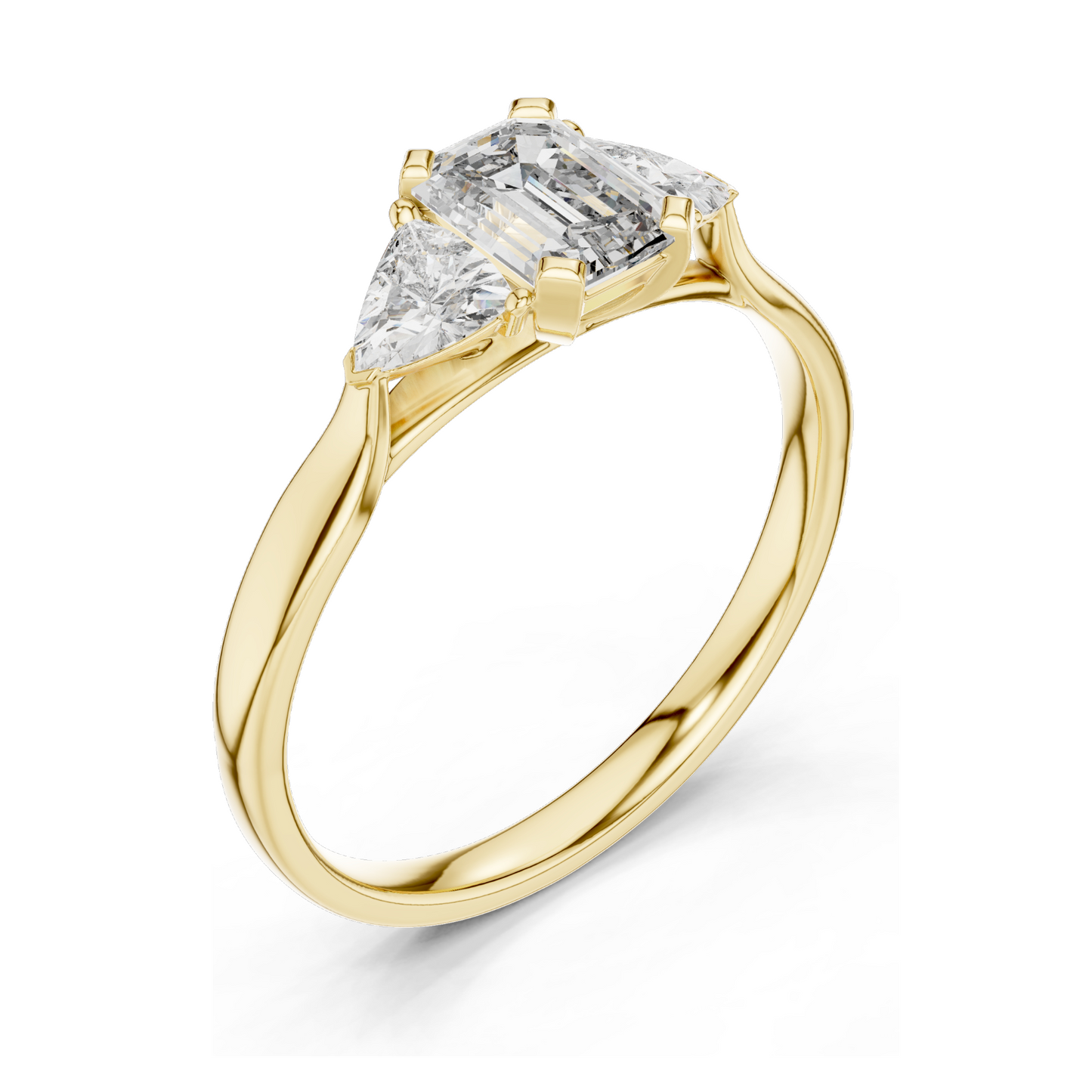 2.0 CT Lab-Grown VVS-VS EF CVD Diamond Ring | Elegant 18KT Gold, 14KT, 10KT & Silver | Available in Rose, Yellow, White Gold & Moissanite Options