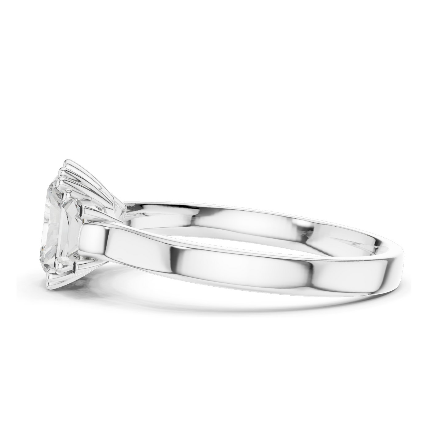 1.40 CT Princess Cut Lab Diamond Three-Stone Ring for Women | VVS-VS EF Clarity | 18KT, 14KT, 10KT Gold & 925 Silver | Rose, Yellow, White Gold & Moissanite Options