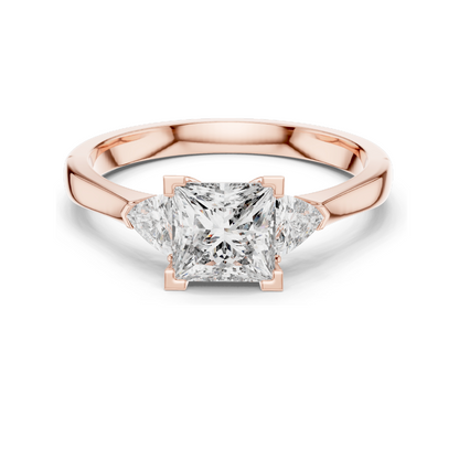 1.3 CT Lab Diamond Ladies Ring | VVS-VS EF Clarity | CVD Cut | 18KT, 14KT, 10KT Gold & 925 Silver | Rose, Yellow, White Gold & Moissanite Options