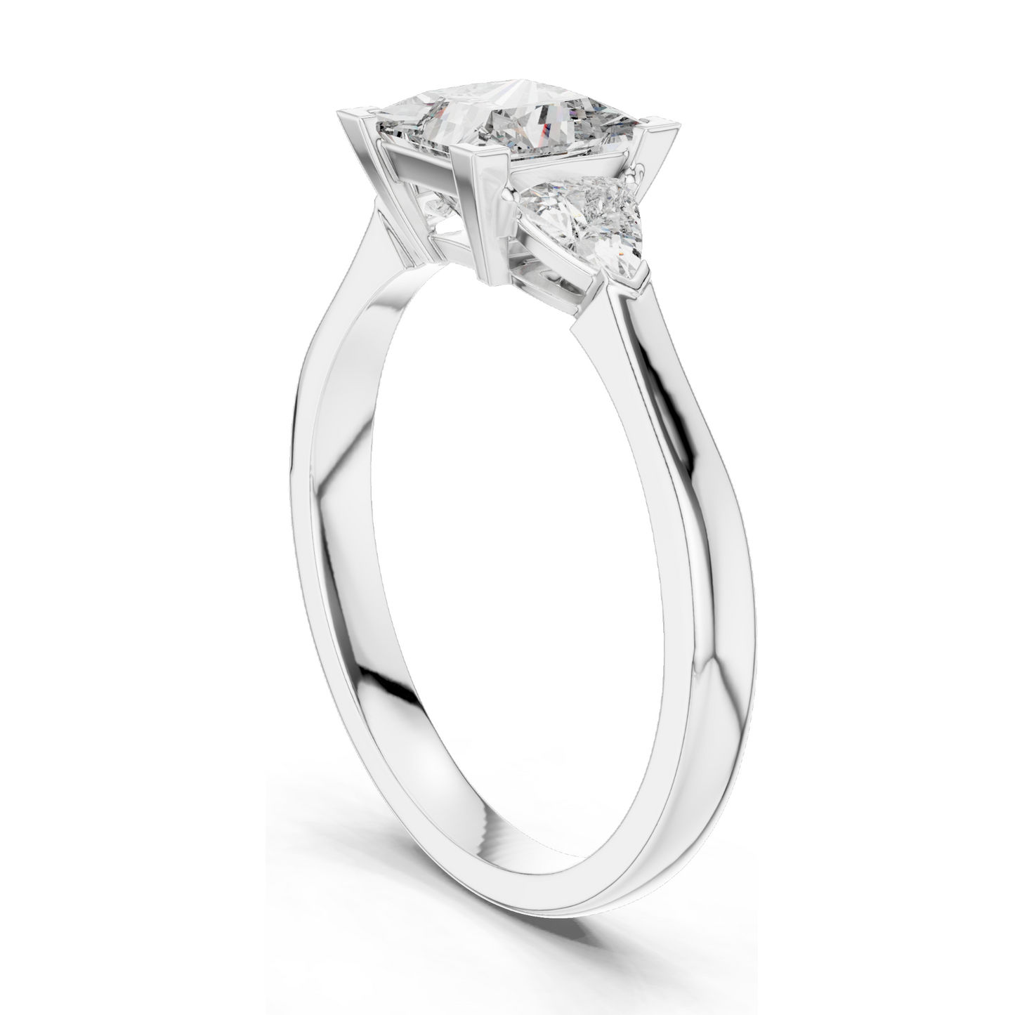 1.3 CT Lab Diamond Ladies Ring | VVS-VS EF Clarity | CVD Cut | 18KT, 14KT, 10KT Gold & 925 Silver | Rose, Yellow, White Gold & Moissanite Options