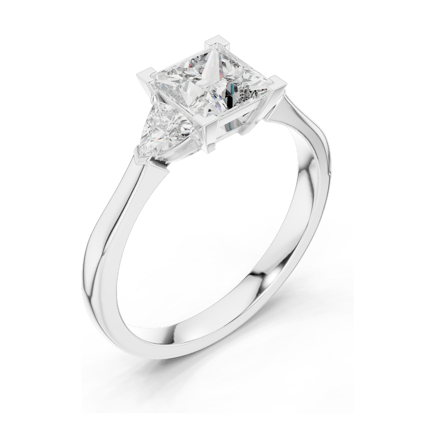 1.3 CT Lab Diamond Ladies Ring | VVS-VS EF Clarity | CVD Cut | 18KT, 14KT, 10KT Gold & 925 Silver | Rose, Yellow, White Gold & Moissanite Options