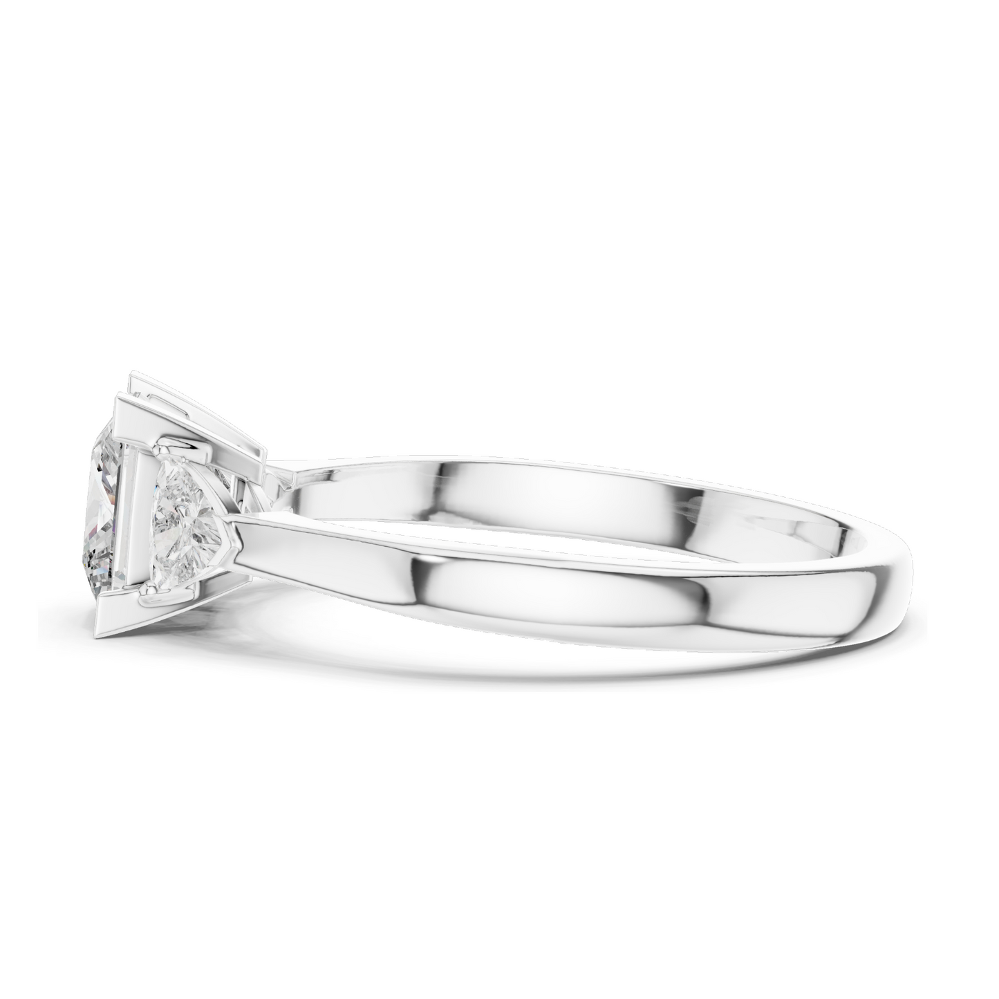 1.3 CT Lab Diamond Ladies Ring | VVS-VS EF Clarity | CVD Cut | 18KT, 14KT, 10KT Gold & 925 Silver | Rose, Yellow, White Gold & Moissanite Options