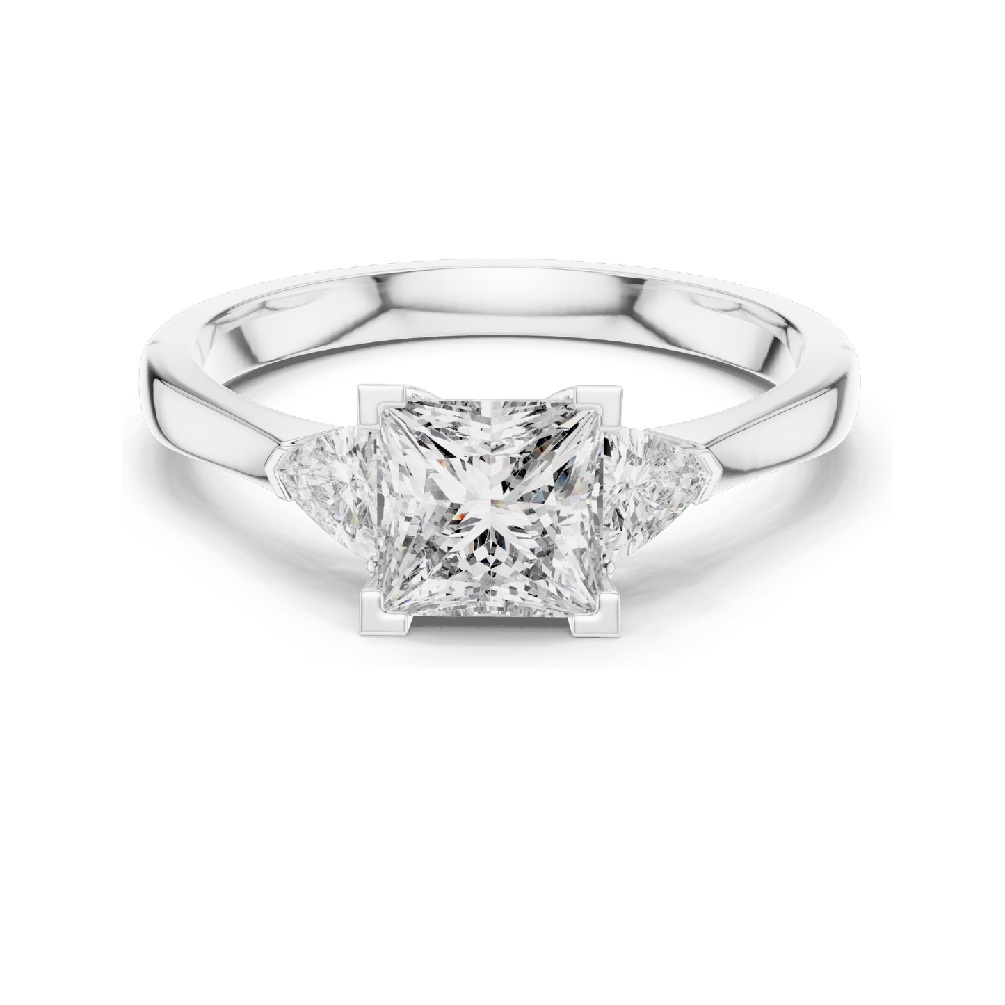 1.3 CT Lab Diamond Ladies Ring | VVS-VS EF Clarity | CVD Cut | 18KT, 14KT, 10KT Gold & 925 Silver | Rose, Yellow, White Gold & Moissanite Options
