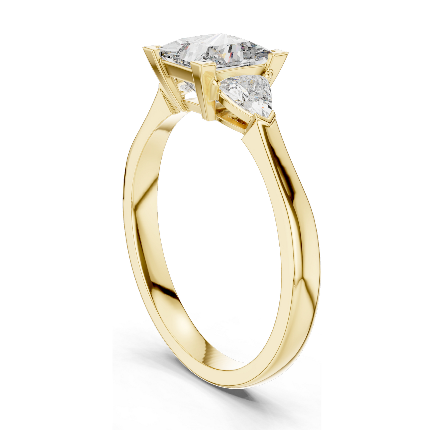 1.3 CT Lab Diamond Ladies Ring | VVS-VS EF Clarity | CVD Cut | 18KT, 14KT, 10KT Gold & 925 Silver | Rose, Yellow, White Gold & Moissanite Options