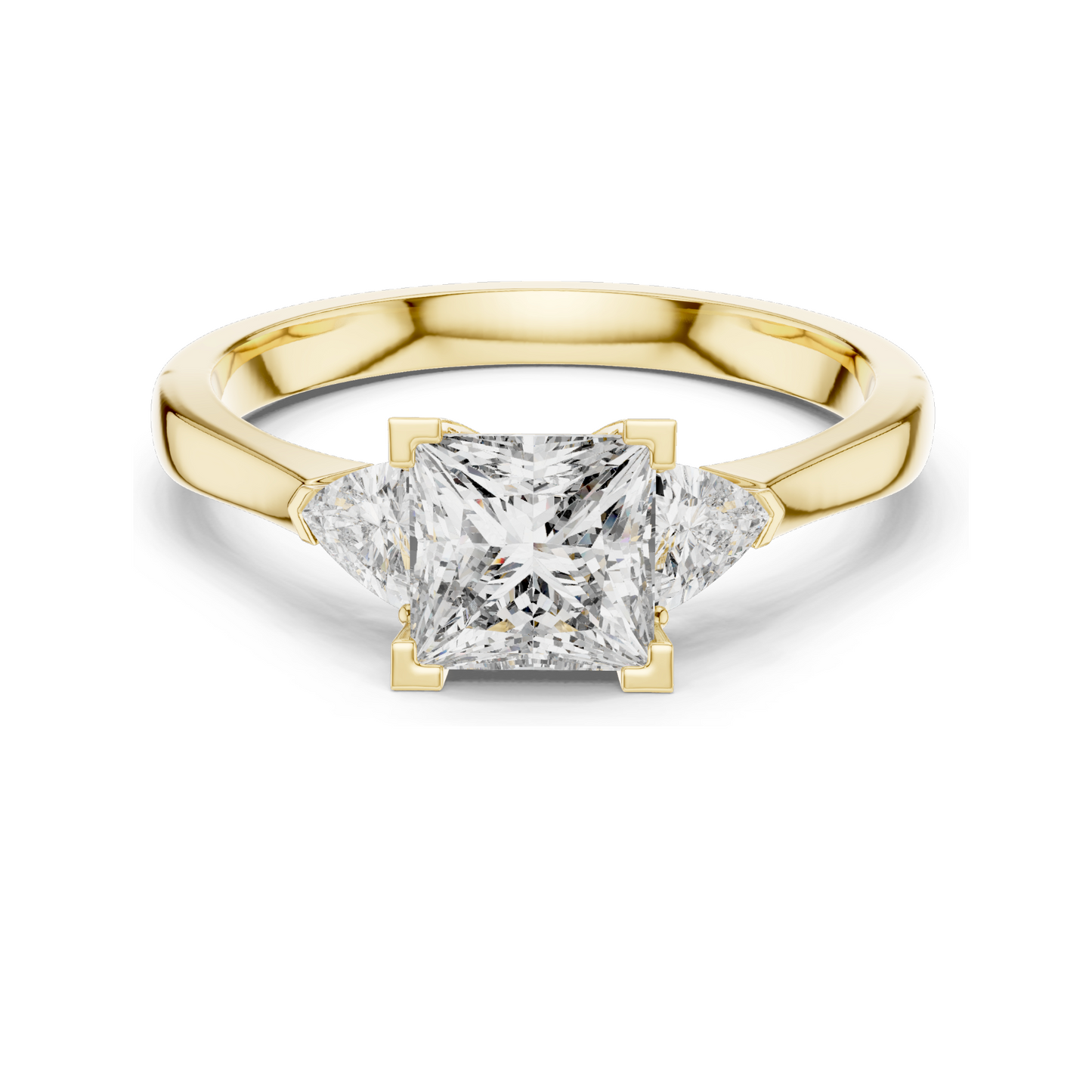 1.3 CT Lab Diamond Ladies Ring | VVS-VS EF Clarity | CVD Cut | 18KT, 14KT, 10KT Gold & 925 Silver | Rose, Yellow, White Gold & Moissanite Options