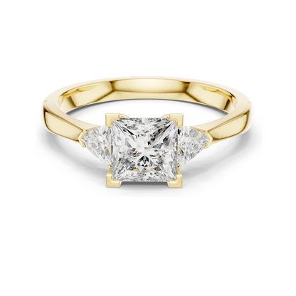 1.3 CT Lab Diamond Ladies Ring | VVS-VS EF Clarity | CVD Cut | 18KT, 14KT, 10KT Gold & 925 Silver | Rose, Yellow, White Gold & Moissanite Options