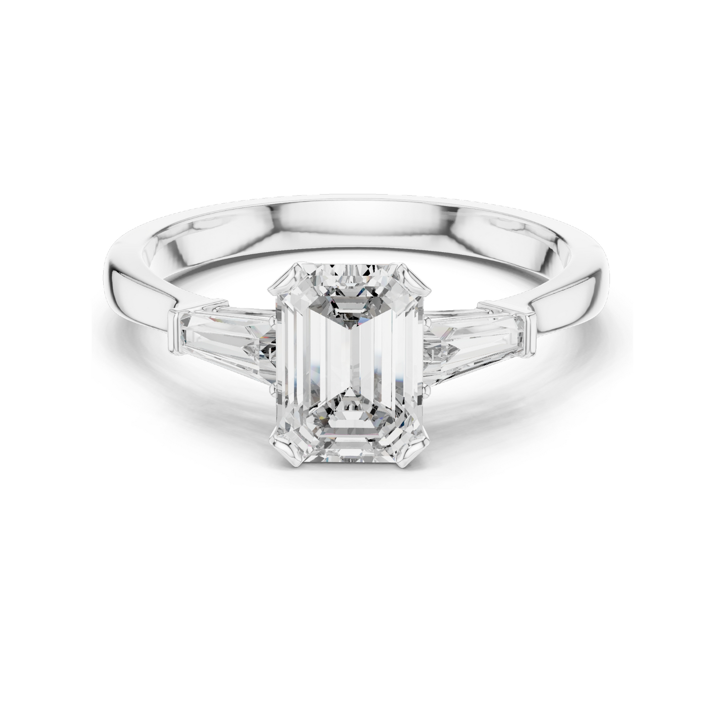 1.39 CT Lab Diamond Engagement Ring for Women | VVS-VS EF Clarity | 18KT, 14KT, 10KT Gold & 925 Silver | Rose, Yellow, White Gold & Moissanite Options