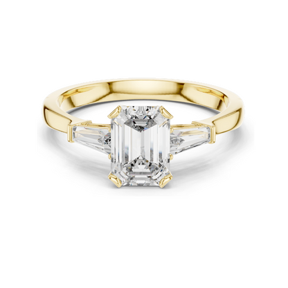 1.39 CT Lab Diamond Engagement Ring for Women | VVS-VS EF Clarity | 18KT, 14KT, 10KT Gold & 925 Silver | Rose, Yellow, White Gold & Moissanite Options