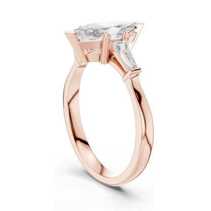 1.47 CT Lab Diamond Solitaire Ring for Women | VVS-VS EF Clarity | 18KT, 14KT, 10KT Gold & 925 Silver | Rose, Yellow, White Gold & Moissanite Options