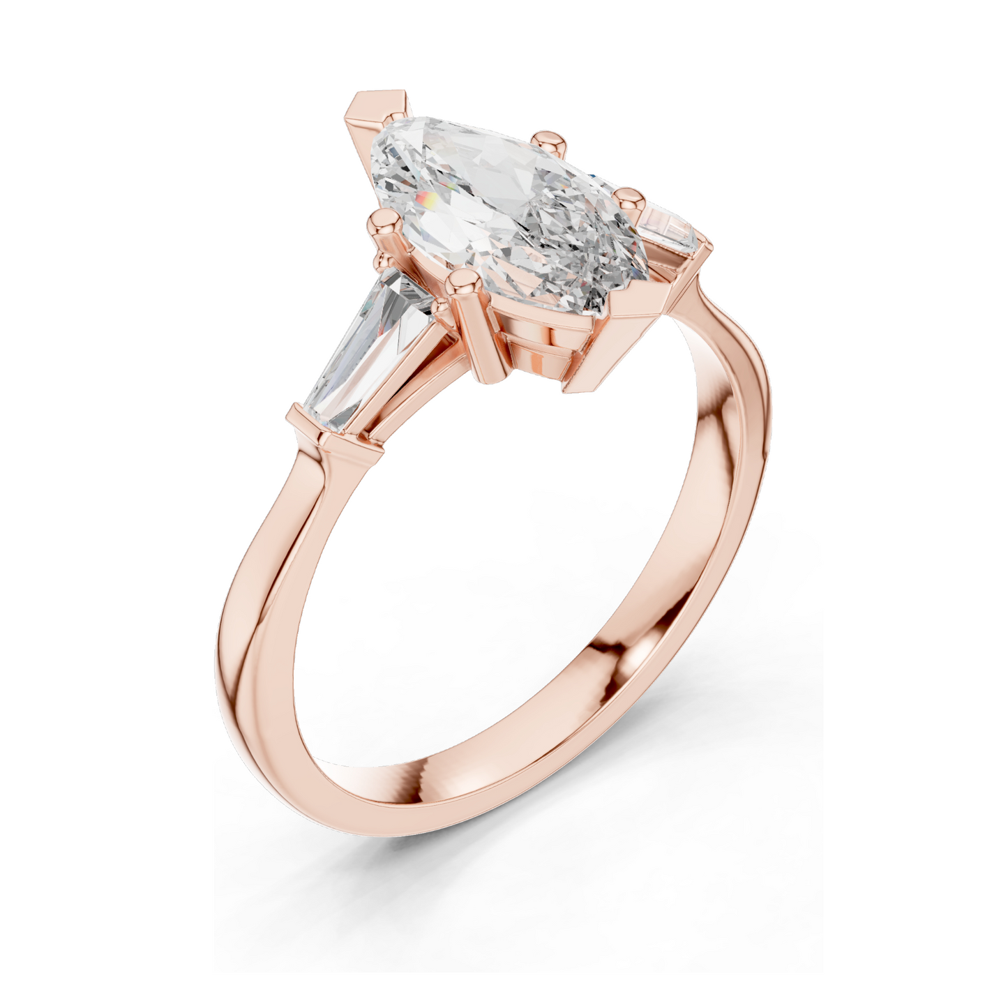 1.47 CT Lab Diamond Solitaire Ring for Women | VVS-VS EF Clarity | 18KT, 14KT, 10KT Gold & 925 Silver | Rose, Yellow, White Gold & Moissanite Options