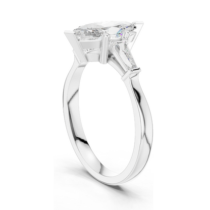 1.47 CT Lab Diamond Solitaire Ring for Women | VVS-VS EF Clarity | 18KT, 14KT, 10KT Gold & 925 Silver | Rose, Yellow, White Gold & Moissanite Options