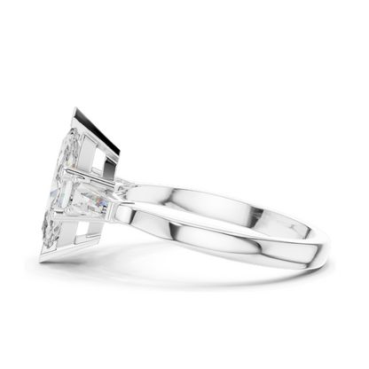 1.47 CT Lab Diamond Solitaire Ring for Women | VVS-VS EF Clarity | 18KT, 14KT, 10KT Gold & 925 Silver | Rose, Yellow, White Gold & Moissanite Options