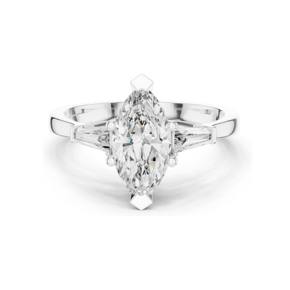 1.47 CT Lab Diamond Solitaire Ring for Women | VVS-VS EF Clarity | 18KT, 14KT, 10KT Gold & 925 Silver | Rose, Yellow, White Gold & Moissanite Options