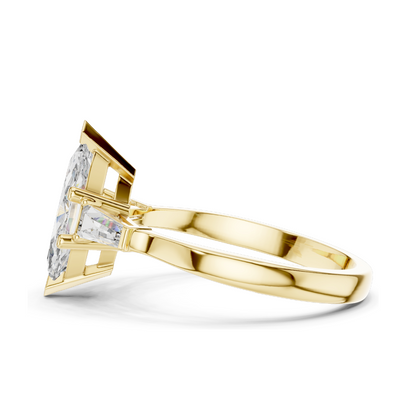 1.47 CT Lab Diamond Solitaire Ring for Women | VVS-VS EF Clarity | 18KT, 14KT, 10KT Gold & 925 Silver | Rose, Yellow, White Gold & Moissanite Options