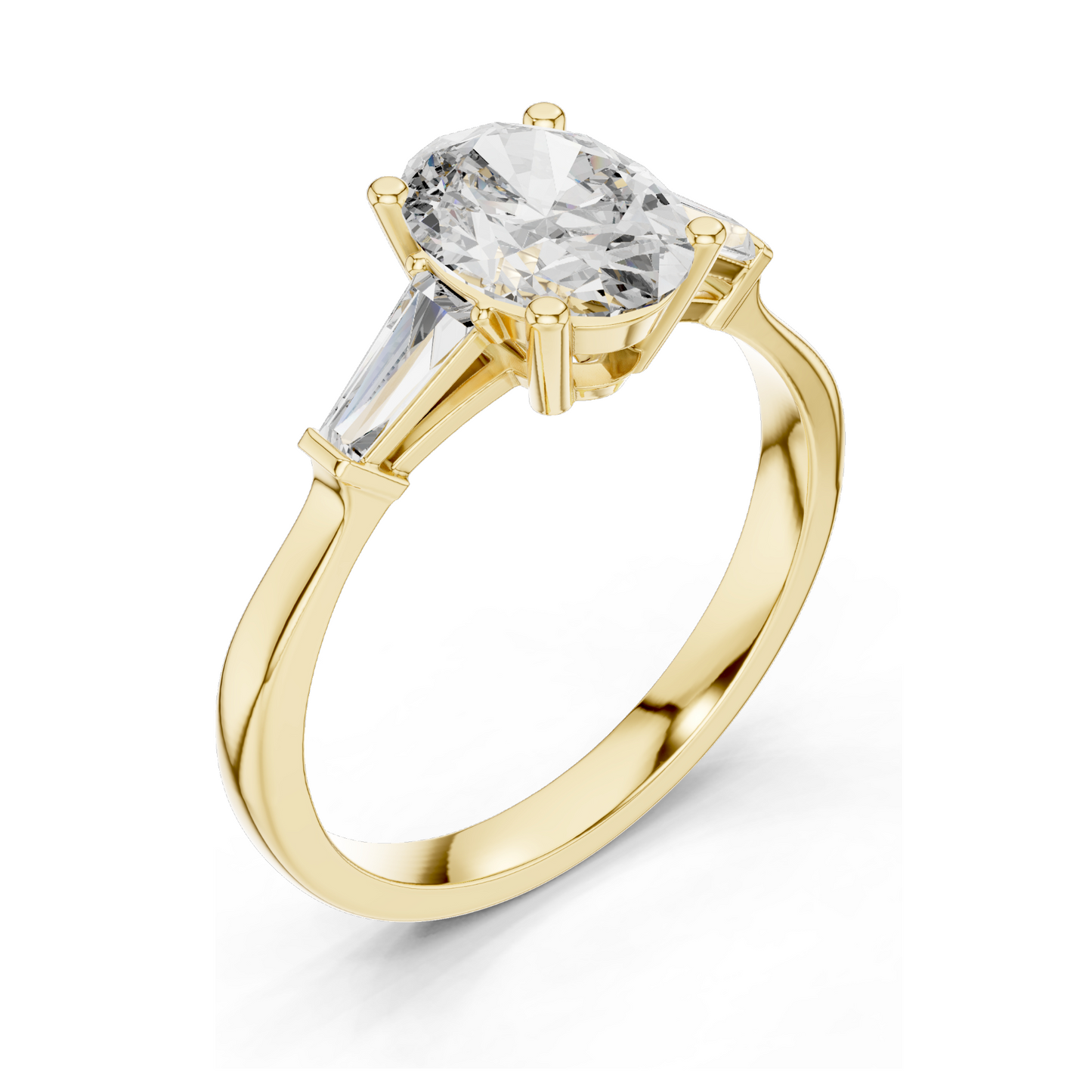1.47 CT Lab Diamond Ladies Ring | VVS-VS EF Clarity | 18KT, 14KT, 10KT Gold & 925 Silver | Rose, Yellow, White Gold & Moissanite Options