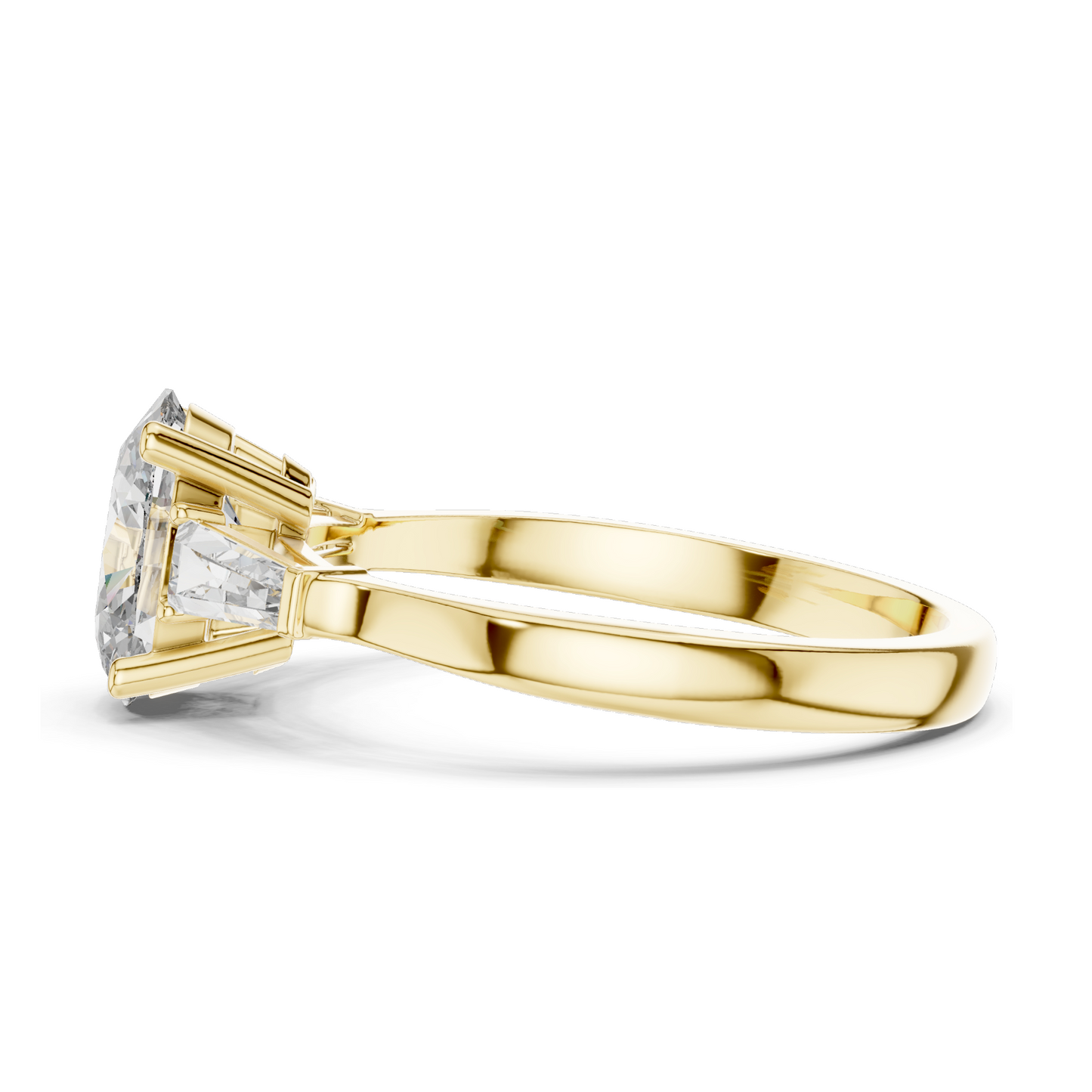 1.47 CT Lab Diamond Ladies Ring | VVS-VS EF Clarity | 18KT, 14KT, 10KT Gold & 925 Silver | Rose, Yellow, White Gold & Moissanite Options