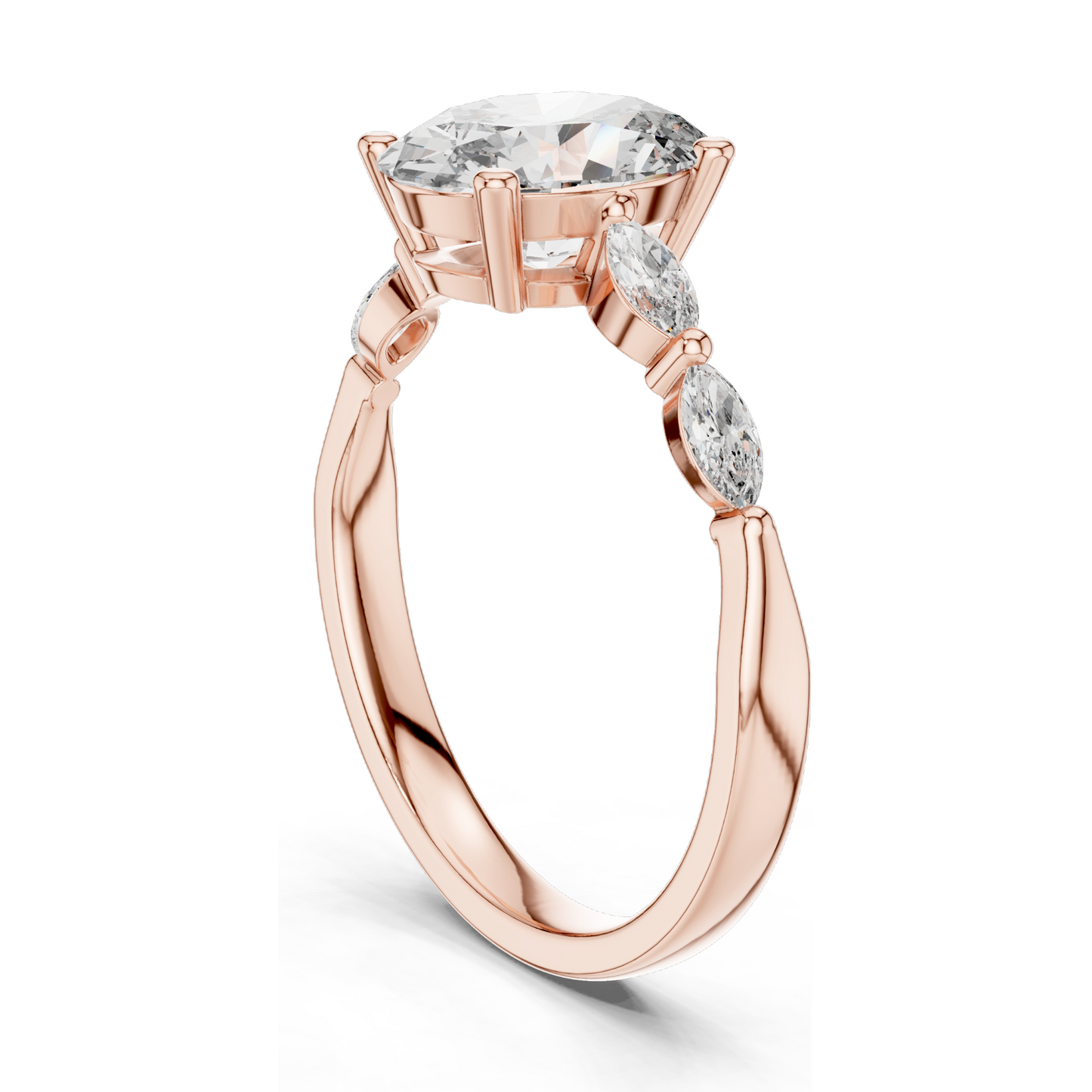 17 CT Lab Grown Diamond Ring for Women | VVS-VS EF Clarity | 18KT, 14KT, 10KT Gold & 925 Silver | Rose, Yellow, White Gold & Moissanite Options