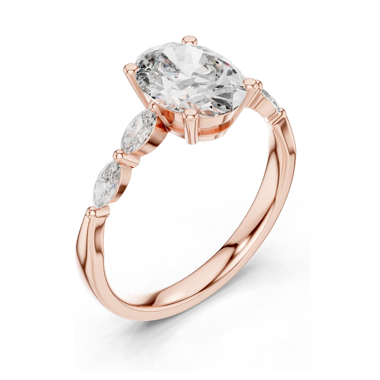 17 CT Lab Grown Diamond Ring for Women | VVS-VS EF Clarity | 18KT, 14KT, 10KT Gold & 925 Silver | Rose, Yellow, White Gold & Moissanite Options