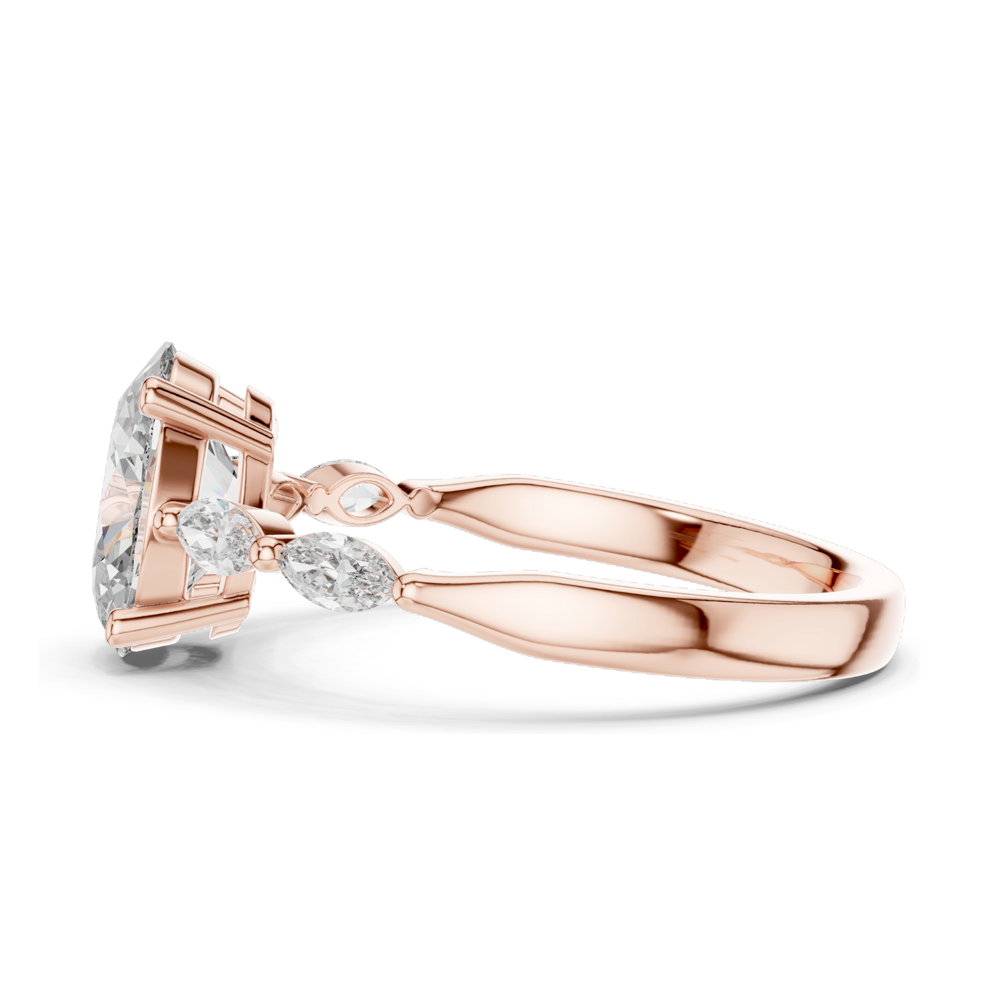 17 CT Lab Grown Diamond Ring for Women | VVS-VS EF Clarity | 18KT, 14KT, 10KT Gold & 925 Silver | Rose, Yellow, White Gold & Moissanite Options
