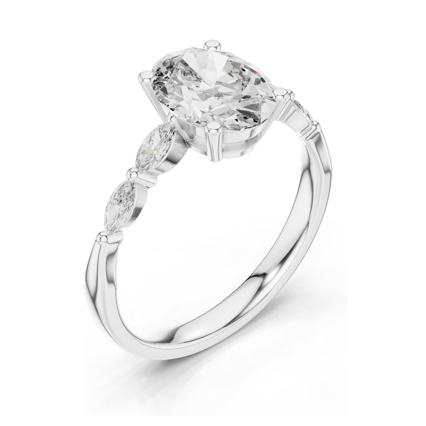 17 CT Lab Grown Diamond Ring for Women | VVS-VS EF Clarity | 18KT, 14KT, 10KT Gold & 925 Silver | Rose, Yellow, White Gold & Moissanite Options