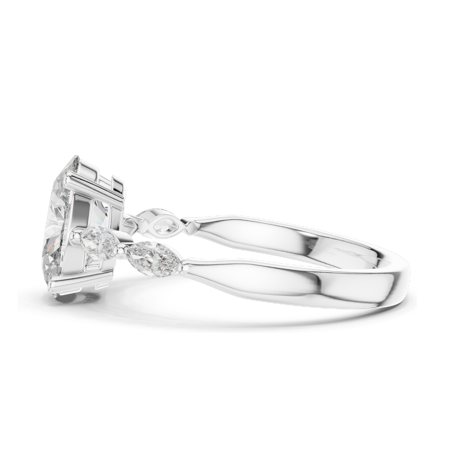 17 CT Lab Grown Diamond Ring for Women | VVS-VS EF Clarity | 18KT, 14KT, 10KT Gold & 925 Silver | Rose, Yellow, White Gold & Moissanite Options