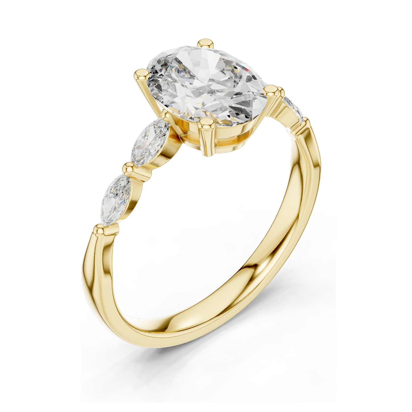 17 CT Lab Grown Diamond Ring for Women | VVS-VS EF Clarity | 18KT, 14KT, 10KT Gold & 925 Silver | Rose, Yellow, White Gold & Moissanite Options