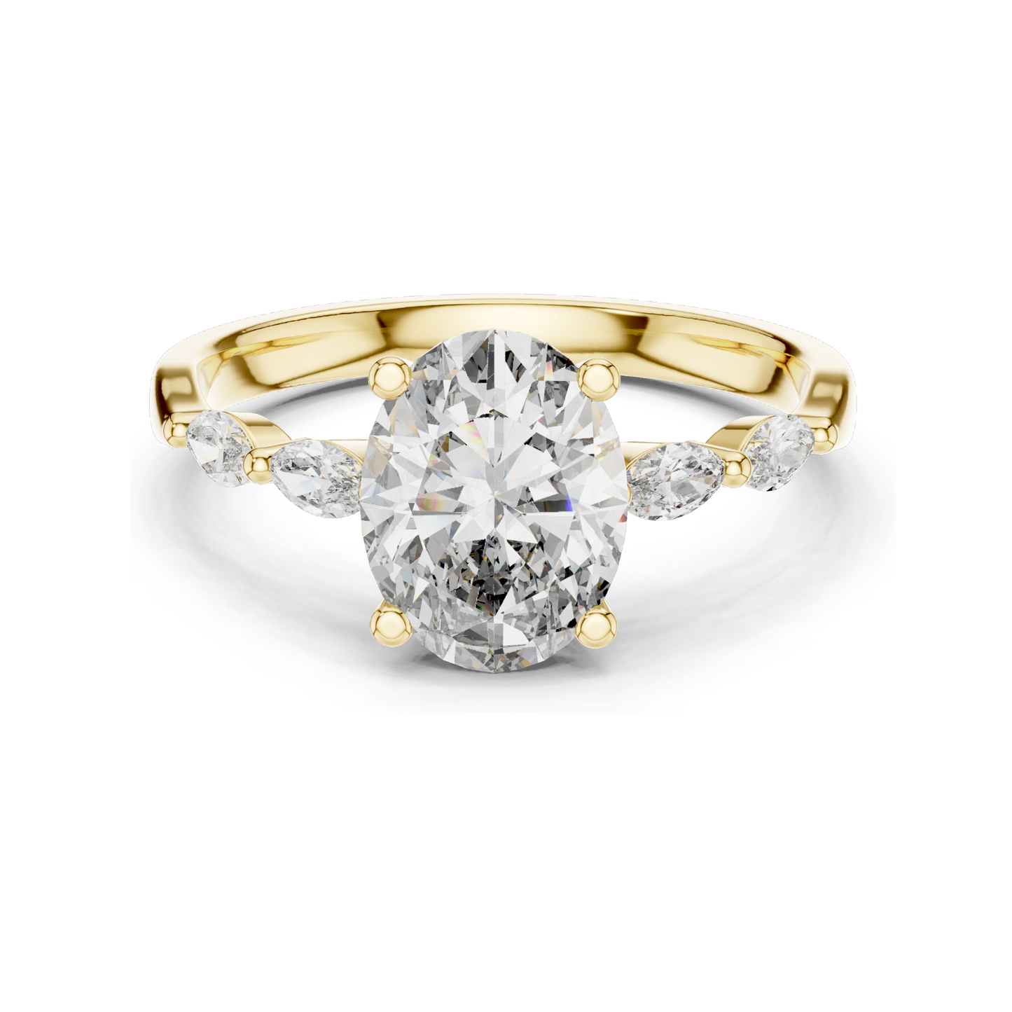 17 CT Lab Grown Diamond Ring for Women | VVS-VS EF Clarity | 18KT, 14KT, 10KT Gold & 925 Silver | Rose, Yellow, White Gold & Moissanite Options