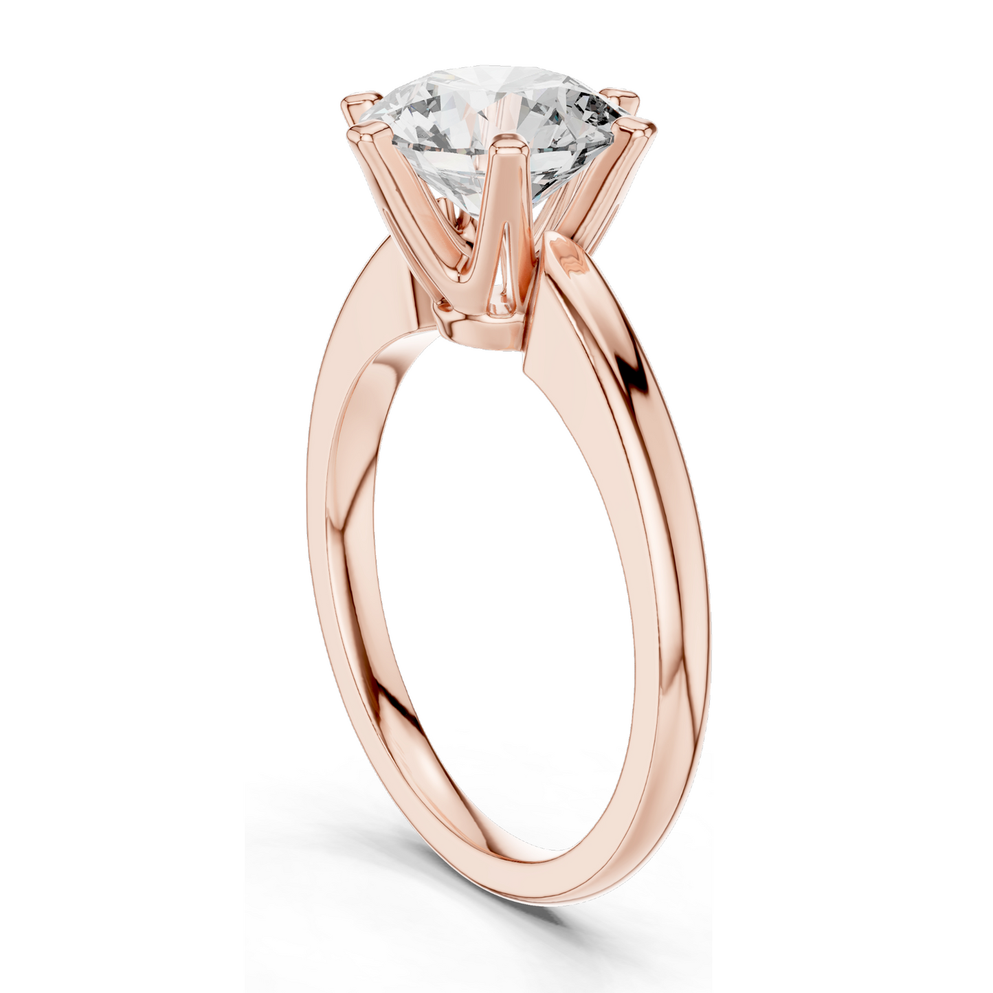 1.17 CT Lab Diamond Solitaire Ring for Women | VVS-VS Clarity | 18KT, 14KT, 10KT Gold & 925 Silver | Rose, Yellow, White Gold & Moissanite Options