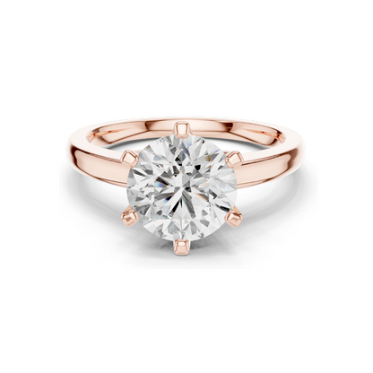 1.17 CT Lab Diamond Solitaire Ring for Women | VVS-VS Clarity | 18KT, 14KT, 10KT Gold & 925 Silver | Rose, Yellow, White Gold & Moissanite Options