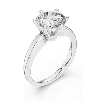 1.17 CT Lab Diamond Solitaire Ring for Women | VVS-VS Clarity | 18KT, 14KT, 10KT Gold & 925 Silver | Rose, Yellow, White Gold & Moissanite Options