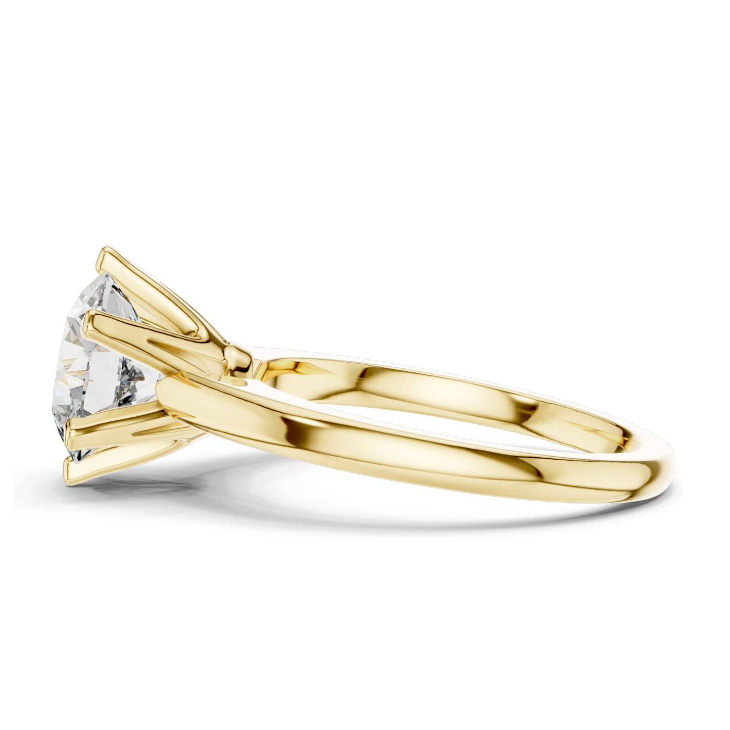 1.17 CT Lab Diamond Solitaire Ring for Women | VVS-VS Clarity | 18KT, 14KT, 10KT Gold & 925 Silver | Rose, Yellow, White Gold & Moissanite Options