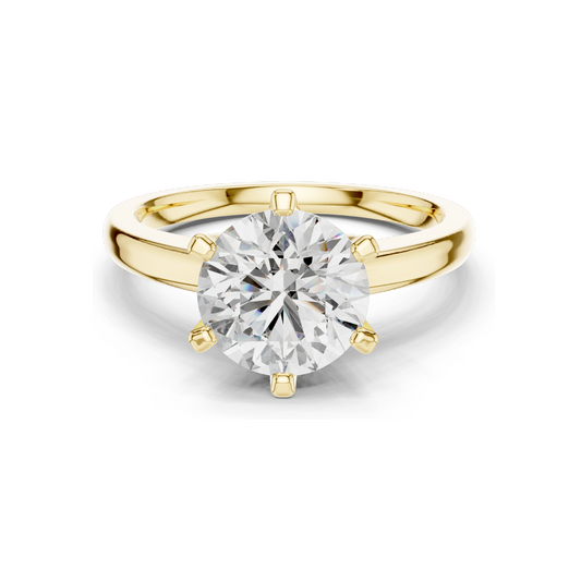 1.17 CT Lab Diamond Solitaire Ring for Women | VVS-VS Clarity | 18KT, 14KT, 10KT Gold & 925 Silver | Rose, Yellow, White Gold & Moissanite Options