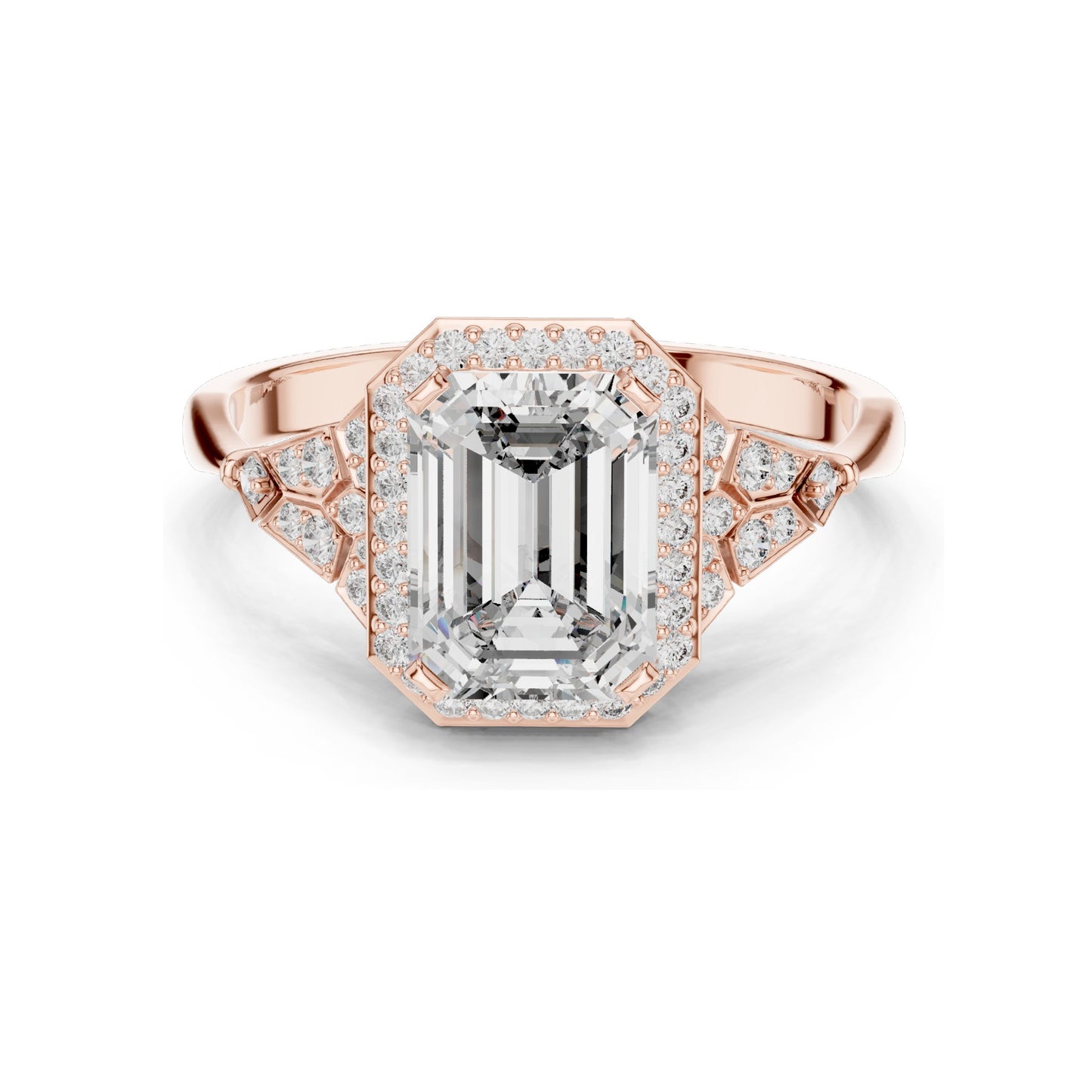 1.951 CT Lab Diamond Engagement Ring | VVS-VS EF Clarity | 18KT, 14KT, 10KT Gold & 925 Silver | Rose, Yellow, White Gold & Moissanite Options