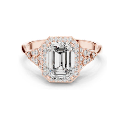 1.951 CT Lab Diamond Engagement Ring | VVS-VS EF Clarity | 18KT, 14KT, 10KT Gold & 925 Silver | Rose, Yellow, White Gold & Moissanite Options