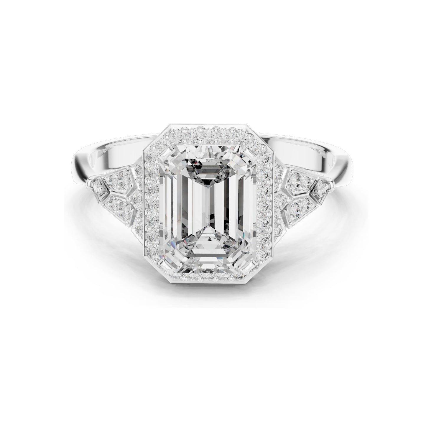 1.951 CT Lab Diamond Engagement Ring | VVS-VS EF Clarity | 18KT, 14KT, 10KT Gold & 925 Silver | Rose, Yellow, White Gold & Moissanite Options
