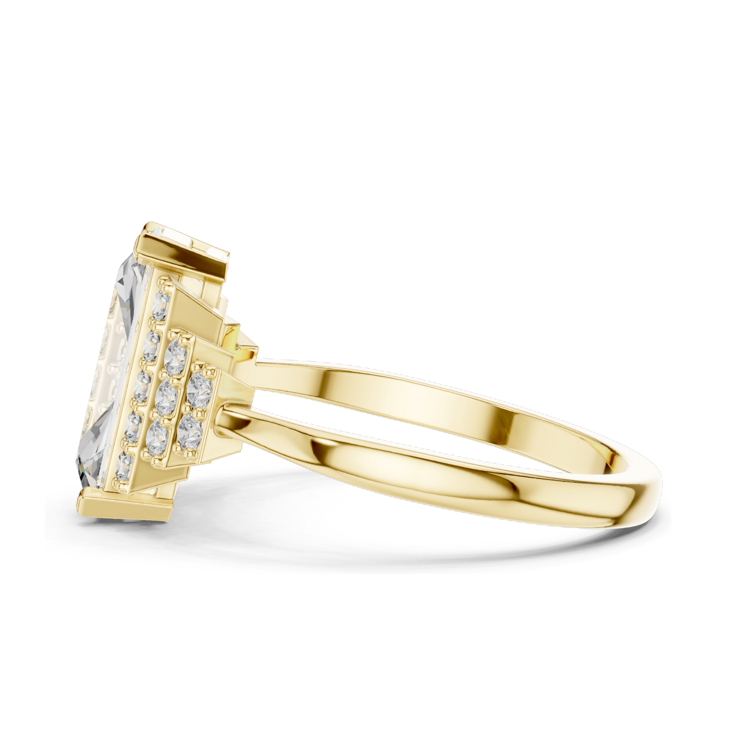 2.04 CT Lab Diamond Ladies Ring | VVS-VS EF Clarity | 18KT, 14KT, 10KT Gold & 925 Silver | Rose, Yellow, White Gold & Moissanite Options