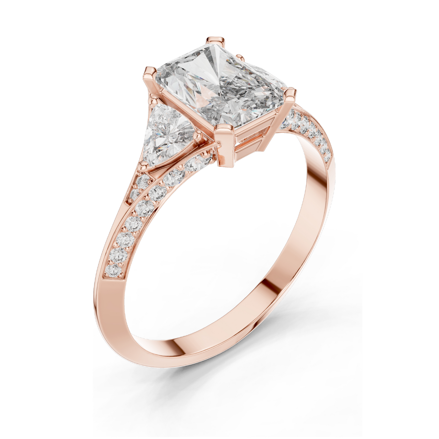 1.723 CT Lab Diamond Ring for Women | VVS-VS EF Clarity | 18KT, 14KT, 10KT Gold & 925 Silver | Rose, Yellow, White Gold & Moissanite Options