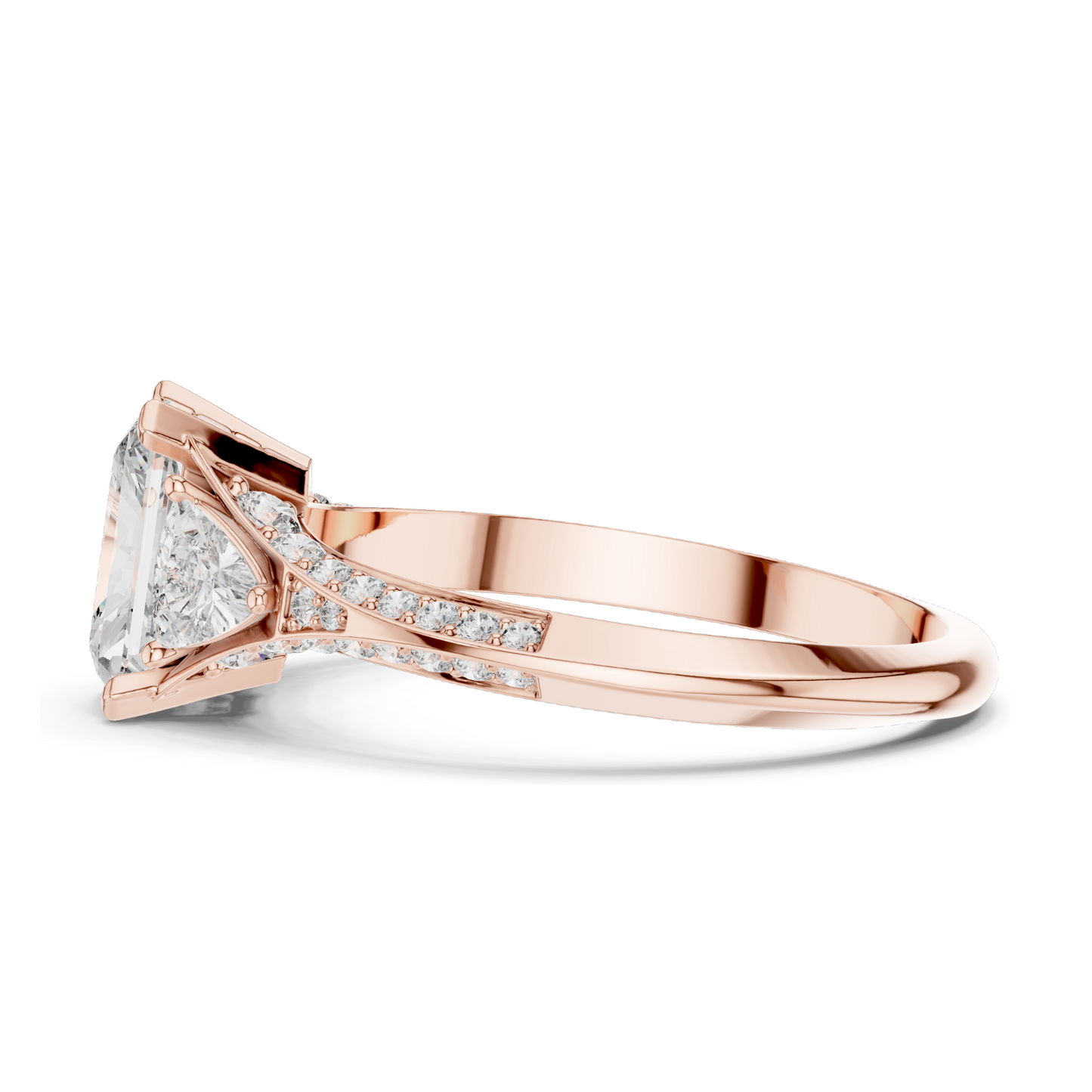 1.723 CT Lab Diamond Ring for Women | VVS-VS EF Clarity | 18KT, 14KT, 10KT Gold & 925 Silver | Rose, Yellow, White Gold & Moissanite Options