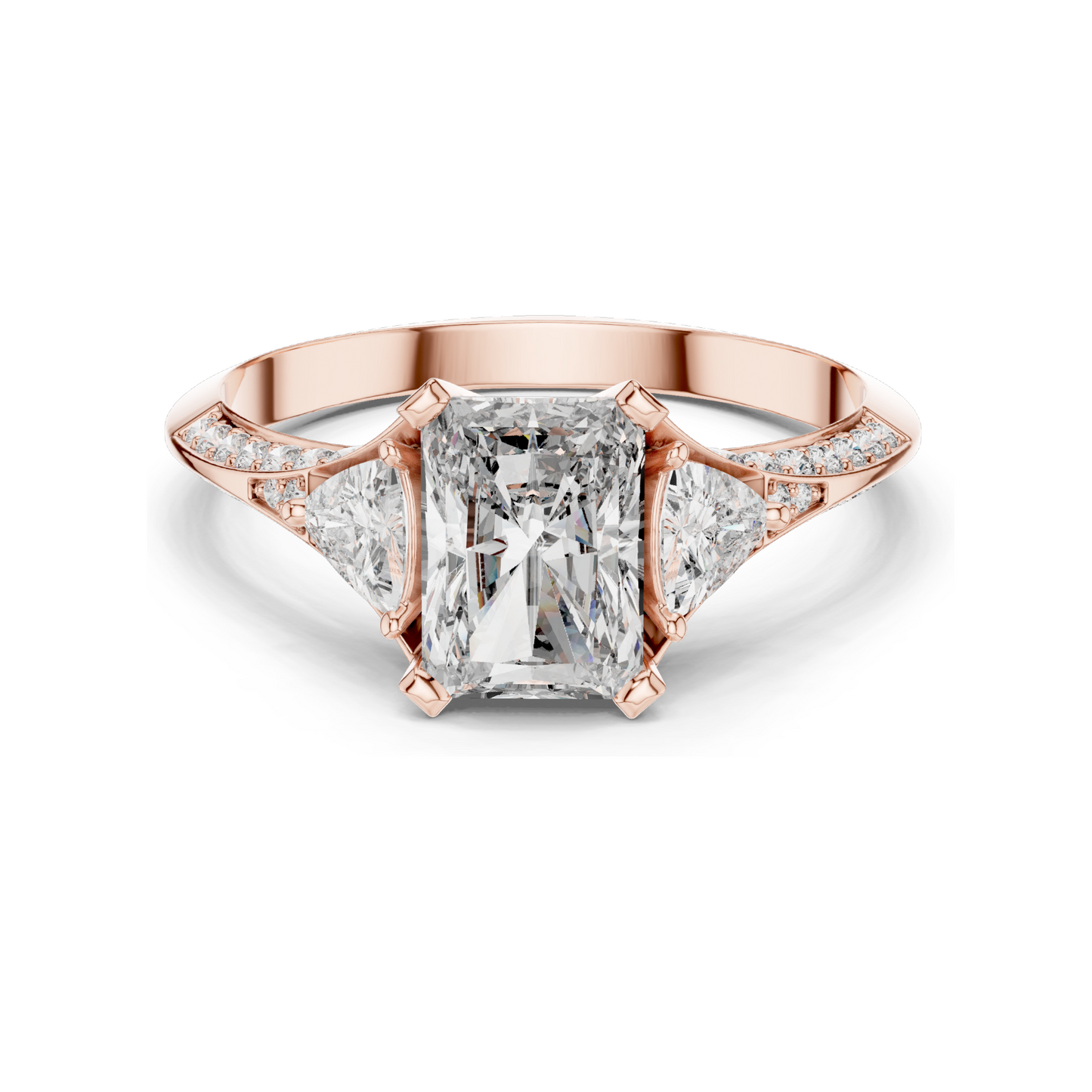 1.723 CT Lab Diamond Ring for Women | VVS-VS EF Clarity | 18KT, 14KT, 10KT Gold & 925 Silver | Rose, Yellow, White Gold & Moissanite Options