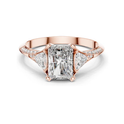 1.723 CT Lab Diamond Ring for Women | VVS-VS EF Clarity | 18KT, 14KT, 10KT Gold & 925 Silver | Rose, Yellow, White Gold & Moissanite Options