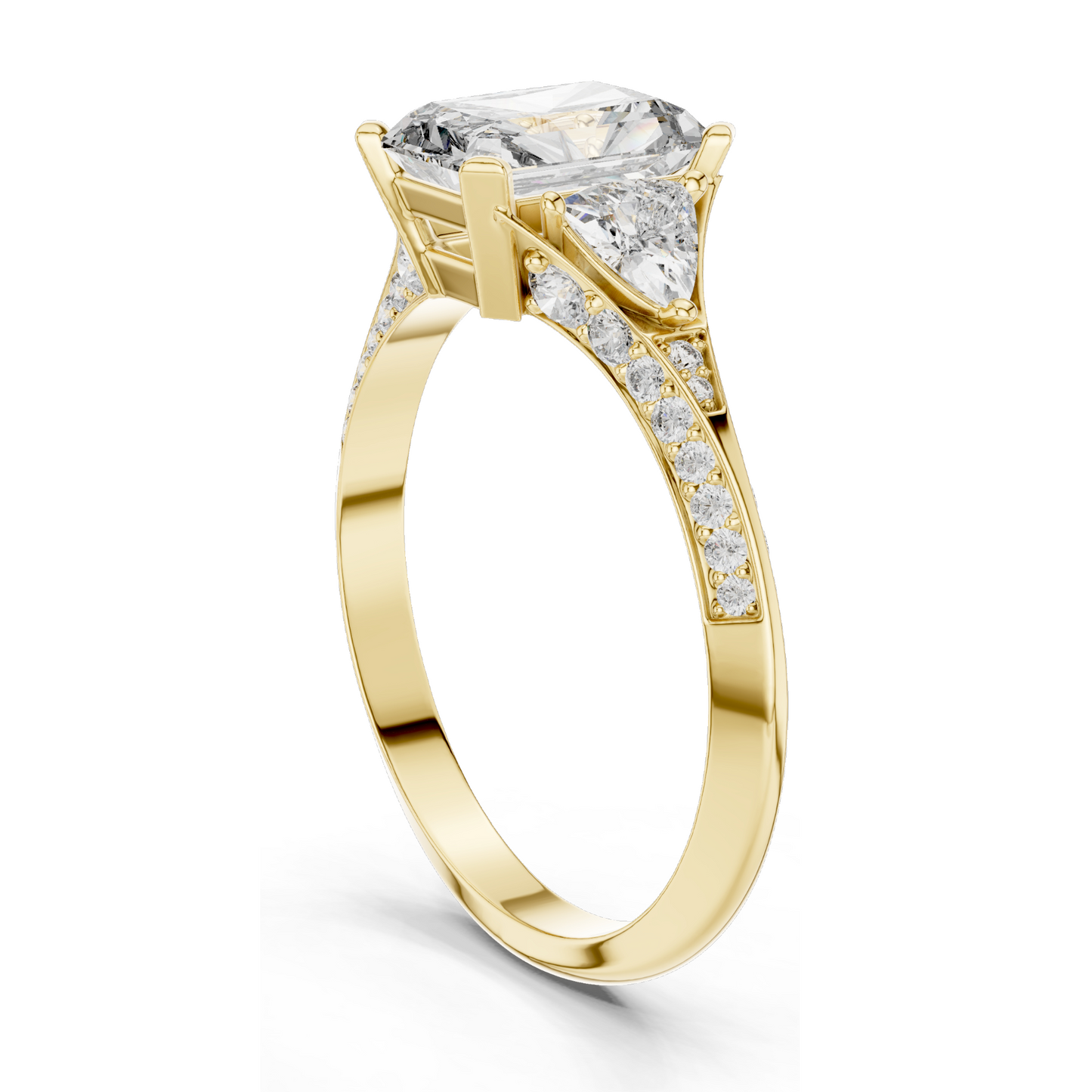 1.723 CT Lab Diamond Ring for Women | VVS-VS EF Clarity | 18KT, 14KT, 10KT Gold & 925 Silver | Rose, Yellow, White Gold & Moissanite Options