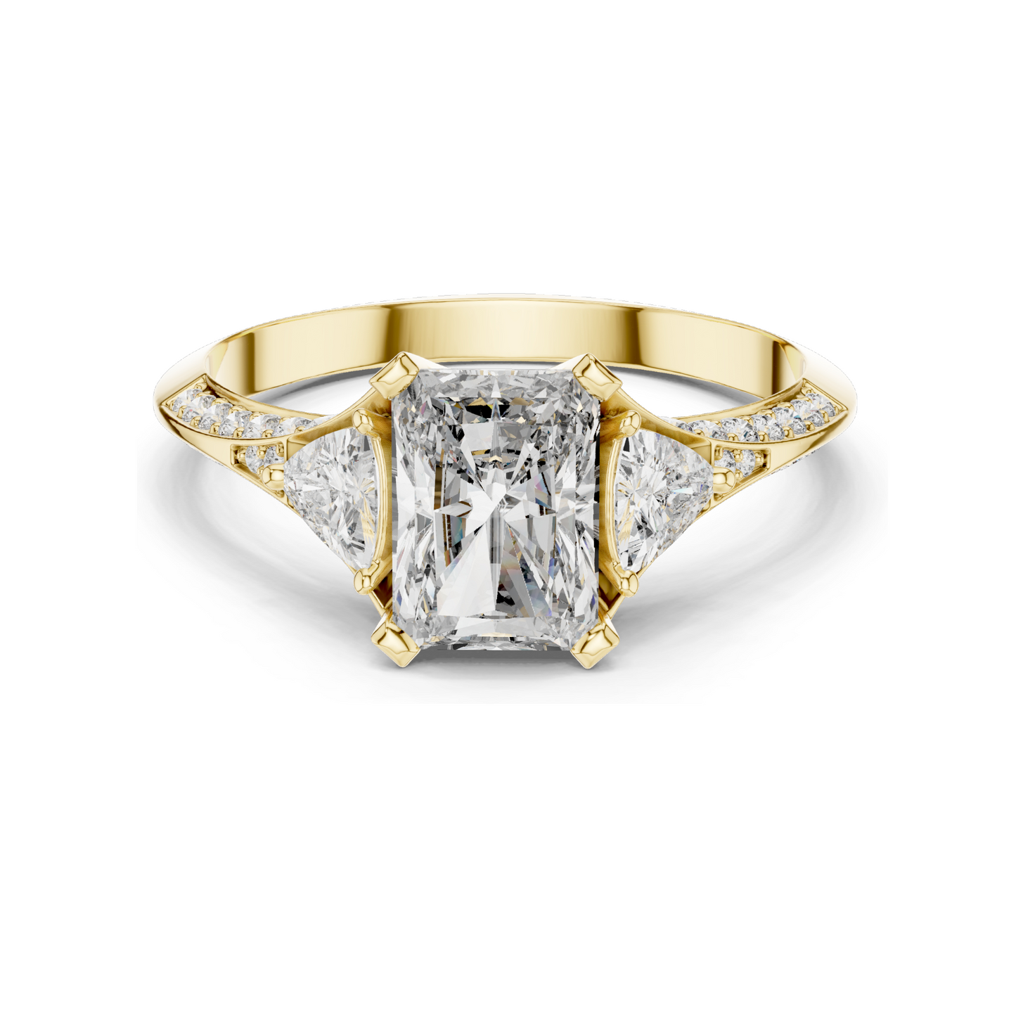 1.723 CT Lab Diamond Ring for Women | VVS-VS EF Clarity | 18KT, 14KT, 10KT Gold & 925 Silver | Rose, Yellow, White Gold & Moissanite Options