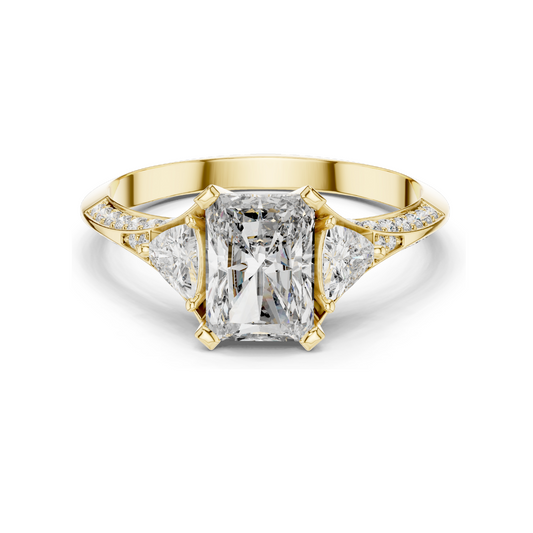 1.723 CT Lab Diamond Ring for Women | VVS-VS EF Clarity | 18KT, 14KT, 10KT Gold & 925 Silver | Rose, Yellow, White Gold & Moissanite Options