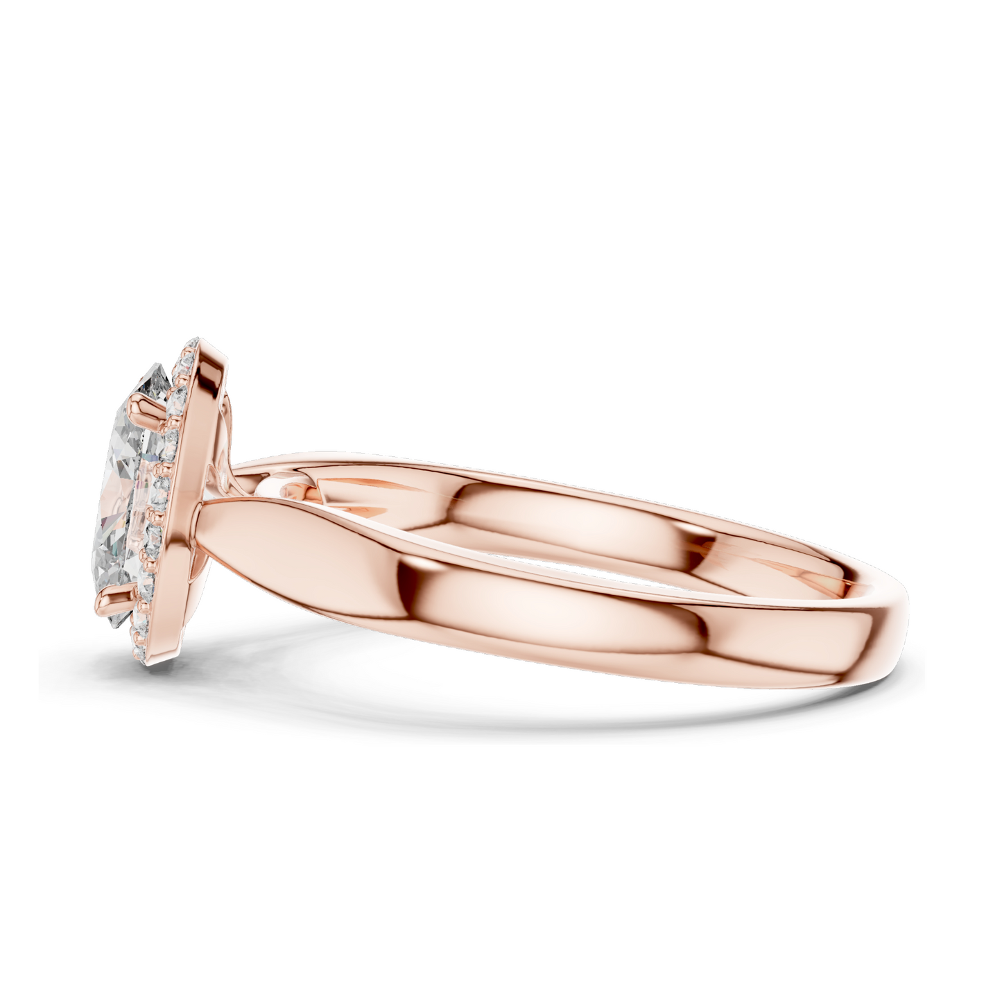 0.808 CT Lab Diamond Ring for Women | VVS-VS EF Clarity | 18KT, 14KT, 10KT Gold & 925 Silver | Rose, Yellow, White Gold & Moissanite Options