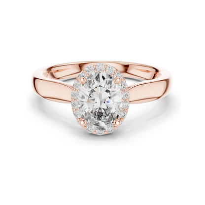 0.808 CT Lab Diamond Ring for Women | VVS-VS EF Clarity | 18KT, 14KT, 10KT Gold & 925 Silver | Rose, Yellow, White Gold & Moissanite Options