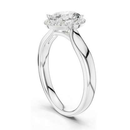0.808 CT Lab Diamond Ring for Women | VVS-VS EF Clarity | 18KT, 14KT, 10KT Gold & 925 Silver | Rose, Yellow, White Gold & Moissanite Options