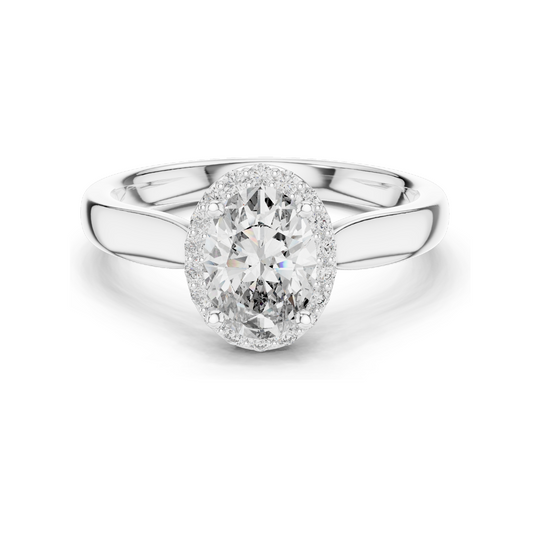 0.808 CT Lab Diamond Ring for Women | VVS-VS EF Clarity | 18KT, 14KT, 10KT Gold & 925 Silver | Rose, Yellow, White Gold & Moissanite Options