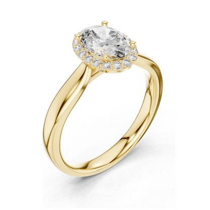 0.808 CT Lab Diamond Ring for Women | VVS-VS EF Clarity | 18KT, 14KT, 10KT Gold & 925 Silver | Rose, Yellow, White Gold & Moissanite Options