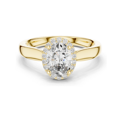 0.808 CT Lab Diamond Ring for Women | VVS-VS EF Clarity | 18KT, 14KT, 10KT Gold & 925 Silver | Rose, Yellow, White Gold & Moissanite Options